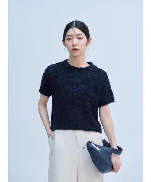 BLUE×PALANG(ブルーパラン)の「MOJA SHORT KNIT(Tシャツ/カットソー・レディース・ネイビー/ブルー/バイオレット・FREE)」の17枚目の写真