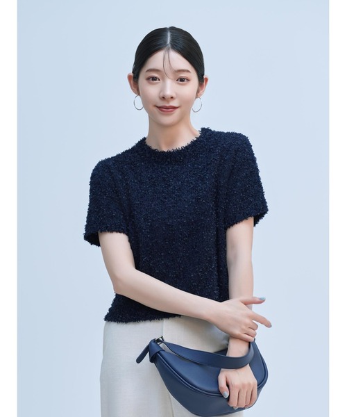 BLUE×PALANG(ブルーパラン)の「MOJA SHORT KNIT(Tシャツ/カットソー・レディース・ネイビー/ブルー/バイオレット・FREE)」の19枚目の写真