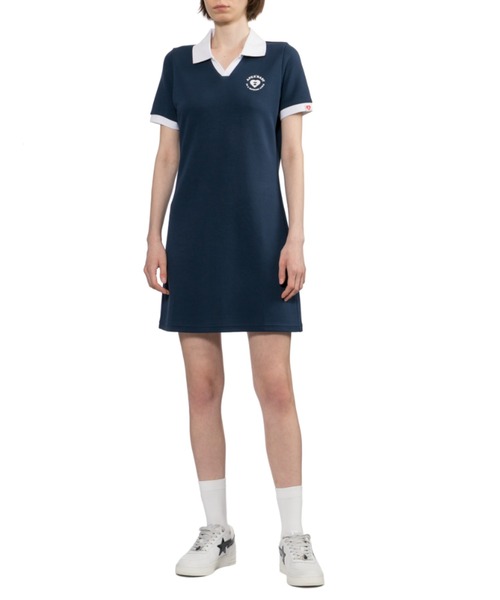 A BATHING APE(アベイシングエイプ)の「APEE BABY PRINTED POLO DRESS(ワンピース・レディース・ネイビー/ブラック/レッド・X-SMALL/SMALL)」の8枚目の写真