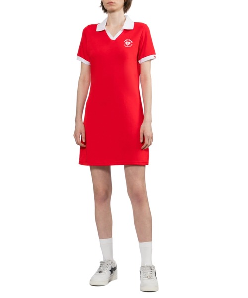 A BATHING APE(アベイシングエイプ)の「APEE BABY PRINTED POLO DRESS(ワンピース・レディース・ネイビー/ブラック/レッド・X-SMALL/SMALL)」の9枚目の写真