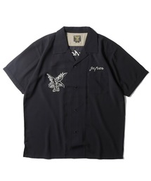 HOUSTON（ヒューストン）の「HOUSTONステッチ刺繍オープンカラーシャツ(TIGER)（シャツ/ブラウス）」