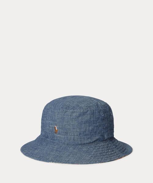 POLO RALPH LAUREN CHILDRENSWEAR(ポロ ラルフ ローレン チルドレンズウェア)の「パッチワーク リバーシブル コットン バケット ハット(ハット・キッズ・マルチ・ONE)」の2枚目の写真