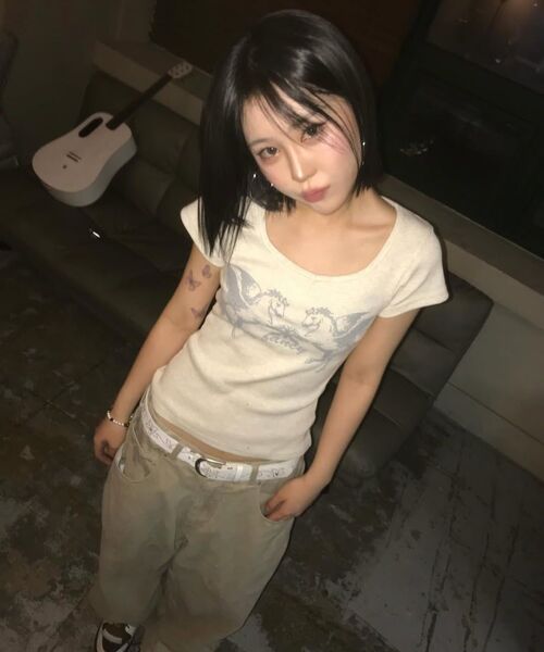 FANCY CLUB(ファンシークラブ)の「ペガサスリブトップ(オートミール)F26QB058(Tシャツ/カットソー・レディース・その他・ONE)」の8枚目の写真