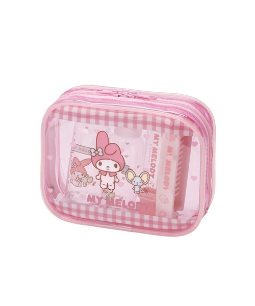 sanrio(サンリオ)の「(SK)【Sanrio】トラベルセット 歯ブラシ くし ポーチ ボトル 携帯 旅行 かわいい クロミ コンパクト(トラベルグッズ・レディース・ピンク系/レッド系/グリーン系/ブルー系/パープル系・ONE SIZE)」の4枚目の写真