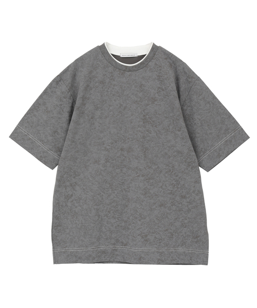 MEN'S MELROSE（メンズメルローズ）の「ムラプリントTシャツ（Tシャツ/カットソー・メンズ・チャコールグレー/ライトグレー・4/3）」の16枚目の写真