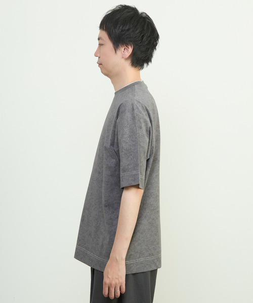 MEN'S MELROSE（メンズメルローズ）の「ムラプリントTシャツ（Tシャツ/カットソー・メンズ・チャコールグレー/ライトグレー・4/3）」の19枚目の写真