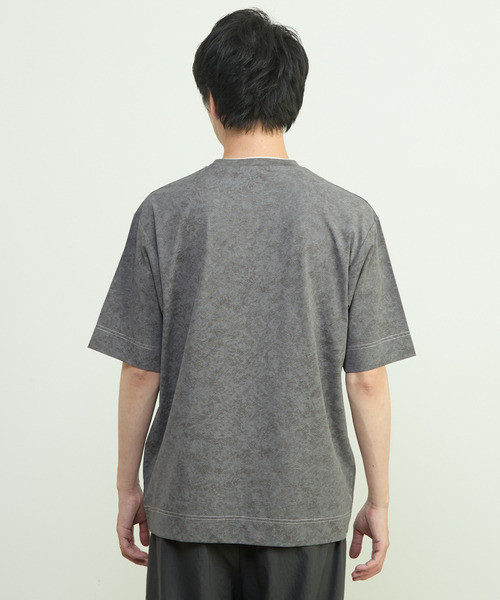 MEN'S MELROSE（メンズメルローズ）の「ムラプリントTシャツ（Tシャツ/カットソー・メンズ・チャコールグレー/ライトグレー・4/3）」の20枚目の写真