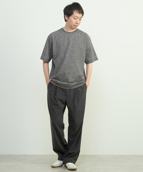 MEN'S MELROSE（メンズメルローズ）の「ムラプリントTシャツ（Tシャツ/カットソー・メンズ・チャコールグレー/ライトグレー・4/3）」の8枚目の写真