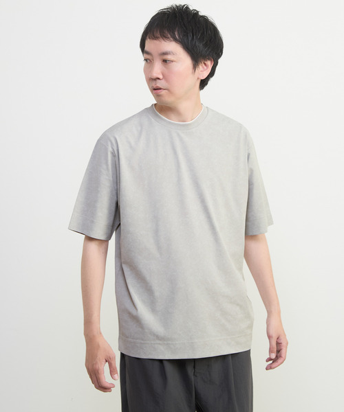 MEN'S MELROSE（メンズメルローズ）の「ムラプリントTシャツ（Tシャツ/カットソー・メンズ・チャコールグレー/ライトグレー・4/3）」の12枚目の写真
