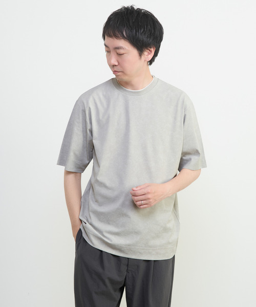 MEN'S MELROSE（メンズメルローズ）の「ムラプリントTシャツ（Tシャツ/カットソー・メンズ・チャコールグレー/ライトグレー・4/3）」の13枚目の写真