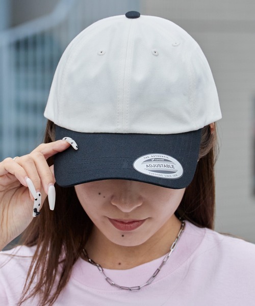 FLEXFIT（フレックスフィット）の「flexfit/フレックスフィット キャップ 配色 バイカラー ツートン シンプル 2026年 夏 夏服（キャップ・メンズ・ネイビー/ブラウン/グレー/アイボリー/スミクロ・FREE）」の8枚目の写真