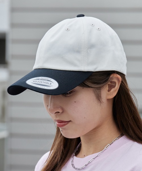 FLEXFIT（フレックスフィット）の「flexfit/フレックスフィット キャップ 配色 バイカラー ツートン シンプル 2026年 夏 夏服（キャップ・メンズ・ネイビー/ブラウン/グレー/アイボリー/スミクロ・FREE）」の10枚目の写真