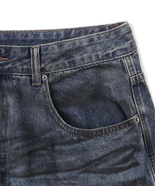 NOT4NERD(ノットフォーナード)の「NOT4NERD/ノットフォーナード/Camo Layered Distressed Bermuda Denim Pants(デニムパンツ・メンズ・ベージュ/ブルー・M/XL/L)」の8枚目の写真