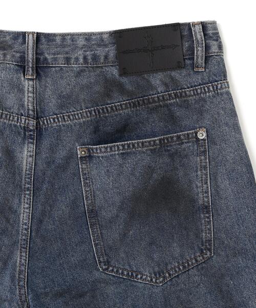 NOT4NERD(ノットフォーナード)の「NOT4NERD/ノットフォーナード/Camo Layered Distressed Bermuda Denim Pants(デニムパンツ・メンズ・ベージュ/ブルー・M/XL/L)」の10枚目の写真