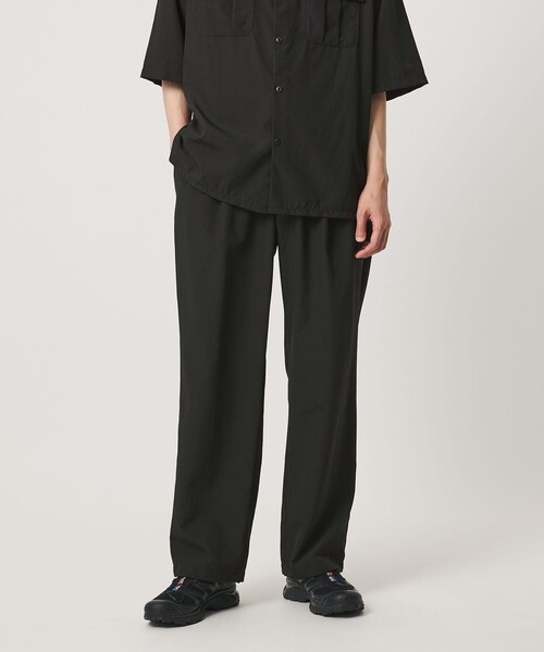 UNITED ARROWS(ユナイテッドアローズ)の「DotAir ドットエア ヘムコード 2プリーツ パンツ 吸水速乾 タテストレッチ(スラックス・メンズ・ダークブラウン/ブラック・XL/S/L/M)」の1枚目の写真