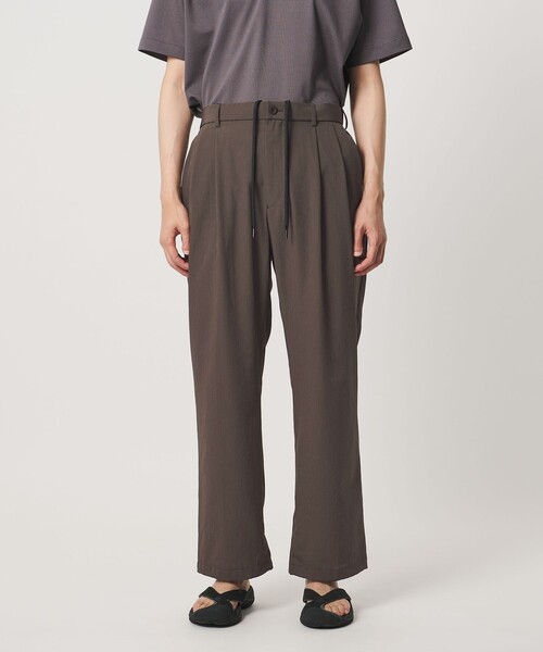 UNITED ARROWS(ユナイテッドアローズ)の「DotAir ドットエア ヘムコード 2プリーツ パンツ 吸水速乾 タテストレッチ(スラックス・メンズ・ダークブラウン/ブラック・XL/S/L/M)」の10枚目の写真