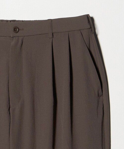 UNITED ARROWS(ユナイテッドアローズ)の「DotAir ドットエア ヘムコード 2プリーツ パンツ 吸水速乾 タテストレッチ(スラックス・メンズ・ダークブラウン/ブラック・XL/S/L/M)」の20枚目の写真
