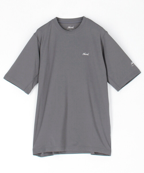 NANGA（ナンガ）の「NANGA/ナンガ AirFlex RASH GUARD TEE / エアフレックス ラッシュガード Tシャツ（Tシャツ/カットソー・メンズ・グレー/ブラック・MEDIUM/LARGE）」の2枚目の写真