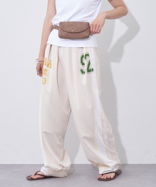 etsinta(エシンタ)の「【etsinta】メッシュバレルイージーパンツ(その他パンツ・レディース・グリーン/オフホワイト/ネイビー・MEDIUM/SMALL)」の1枚目の写真