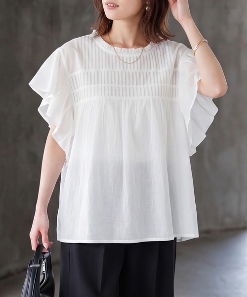 Пинтак рукав флеаб-лавс (Pintuck sleeve fleece blouse)