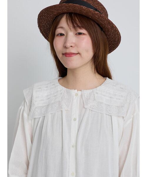 TSUHARU by Samansa Mos2(ツハルバイサマンサモスモス)の「【WEB限定 Sサイズ】リバーレースピンタック襟付きワンピース(ワンピース・レディース・ホワイト/ブラック・S/M)」の15枚目の写真