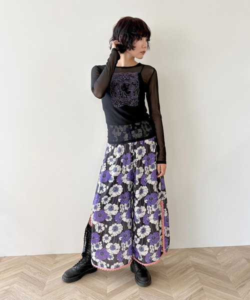 anna sui nyc(アナ スイ エヌ ワイ シー)の「HC ユニコーンシアートップス(Tシャツ/カットソー・レディース・レッド/ラベンダー/ブラック・FREE)」の14枚目の写真