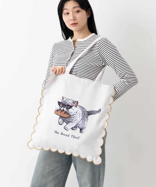 Jubilee（ジュビリー）の「スカラップトートバッグ 犬 猫 ショッパー サブバック 大きめ（トートバッグ・レディース・その他7/その他10/その他6/その他4/その他8/その他5/その他3/その他1/その他9/その他2・FREE）」の21枚目の写真