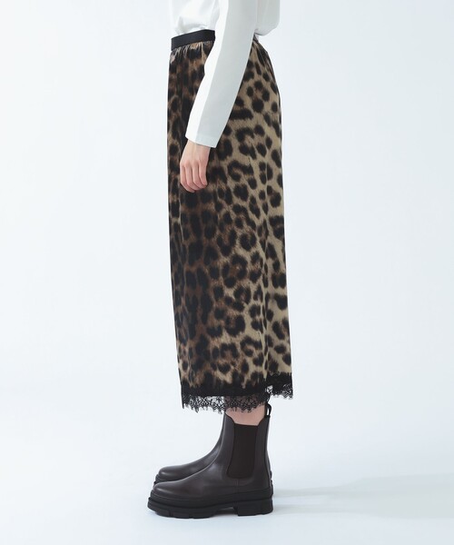 Ray BEAMS(レイビームス)の「ベロア プリント レース ヘム スカート〈26AW 洗える ウエストゴム チェック柄〉(スカート・レディース・ダークブラウン/ブルー系その他3・1/0)」の14枚目の写真