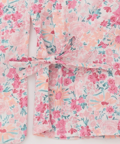 petit main（プティマイン）の「【WEB別注】花柄2WAY浴衣（浴衣・キッズ・ピンク/イエロー・120cm/100cm/130cm/110cm/90cm）」の14枚目の写真