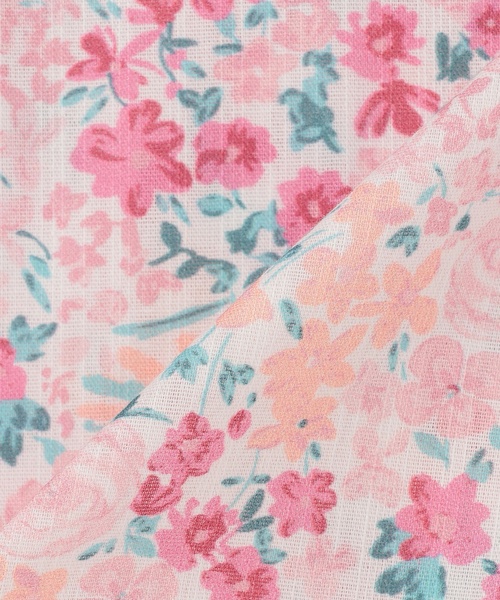 petit main（プティマイン）の「【WEB別注】花柄2WAY浴衣（浴衣・キッズ・ピンク/イエロー・120cm/100cm/130cm/110cm/90cm）」の20枚目の写真