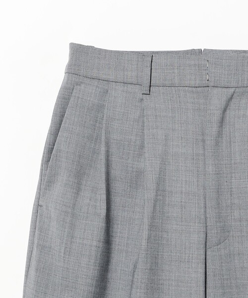 Ray BEAMS(レイビームス)の「2タック ワイド ストレート パンツ(その他パンツ・レディース・シルバー/ブラック・0/1)」の4枚目の写真