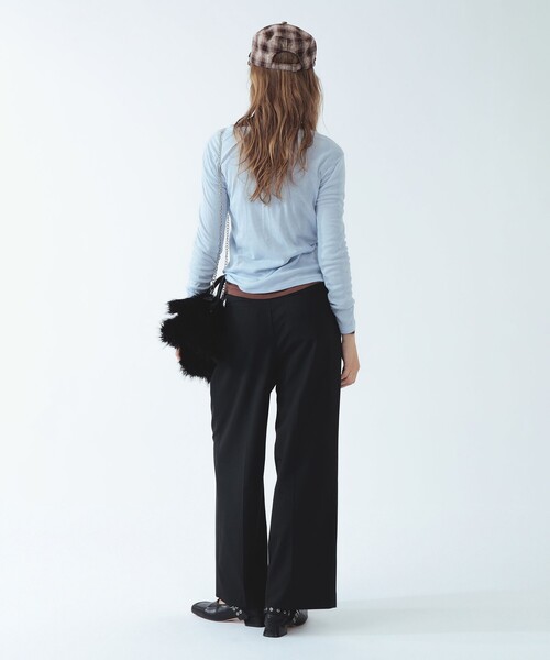 Ray BEAMS(レイビームス)の「2タック ワイド ストレート パンツ(その他パンツ・レディース・シルバー/ブラック・0/1)」の16枚目の写真
