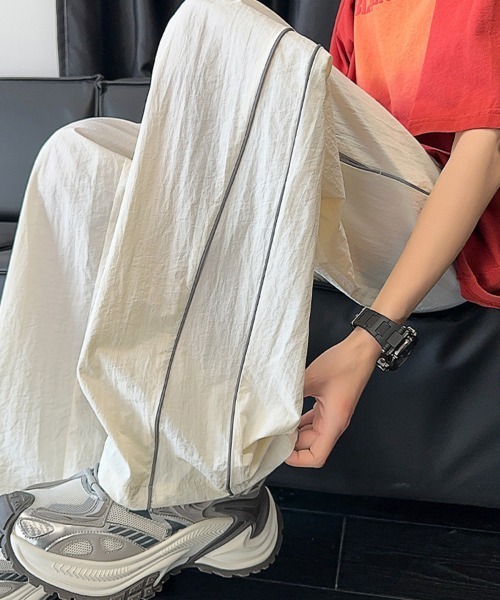 KELVIN（ケルヴァン）の「Side Line Easy Pants サイドラインイージーパンツ（その他パンツ・メンズ・ブラック/ホワイト・LARGE/MEDIUM）」の3枚目の写真