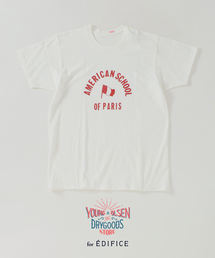 Y&O(ヤング アンド オルセン) 別注 AMERICAN FRENCH PRINTED Tシャツ