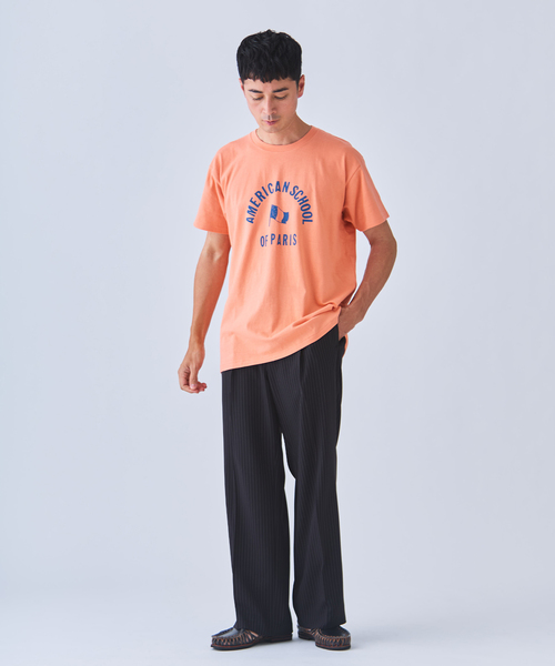 YOUNG&OLSEN The DRYGOODS STORE(ヤングアンドオルセン)の「Y&O(ヤング アンド オルセン) 別注 AMERICAN FRENCH PRINTED Tシャツ(Tシャツ/カットソー・メンズ・ブルー系その他/ホワイト/SHERBET・5/4)」の7枚目の写真