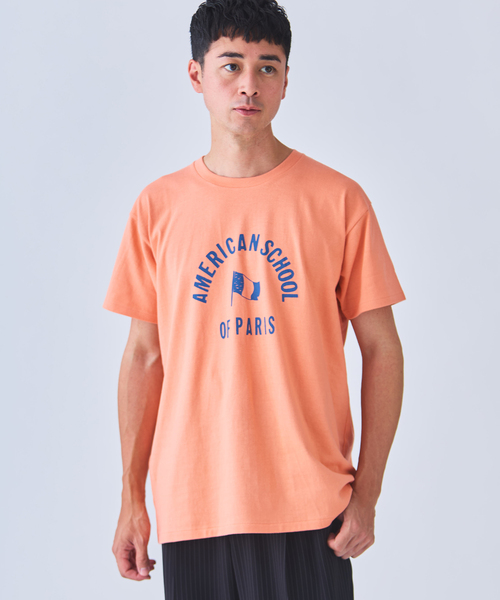 YOUNG&OLSEN The DRYGOODS STORE(ヤングアンドオルセン)の「Y&O(ヤング アンド オルセン) 別注 AMERICAN FRENCH PRINTED Tシャツ(Tシャツ/カットソー・メンズ・ブルー系その他/ホワイト/SHERBET・5/4)」の8枚目の写真