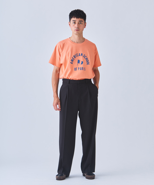 YOUNG&OLSEN The DRYGOODS STORE(ヤングアンドオルセン)の「Y&O(ヤング アンド オルセン) 別注 AMERICAN FRENCH PRINTED Tシャツ(Tシャツ/カットソー・メンズ・ブルー系その他/ホワイト/SHERBET・5/4)」の14枚目の写真