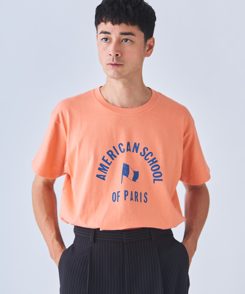 YOUNG&OLSEN The DRYGOODS STORE(ヤングアンドオルセン)の「Y&O(ヤング アンド オルセン) 別注 AMERICAN FRENCH PRINTED Tシャツ(Tシャツ/カットソー・メンズ・ブルー系その他/ホワイト/SHERBET・5/4)」の15枚目の写真