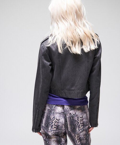WHO'S WHO gallery(フーズフーギャラリー)の「【26AW LOOK掲載品番】ラギッドチビライダース(ブルゾン・レディース・ブラック/ブラウン・FREE)」の5枚目の写真