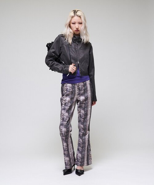 WHO'S WHO gallery(フーズフーギャラリー)の「【26AW LOOK掲載品番】ラギッドチビライダース(ブルゾン・レディース・ブラック/ブラウン・FREE)」の7枚目の写真