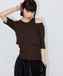 ボーダーレイヤードSET TEE