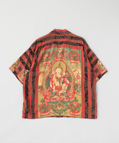 GOLD(ゴールド)の「GOLD / ゴールド ALOHA SHIRT "MANDARA"(シャツ/ブラウス・メンズ・レッド・LARGE/MEDIUM)」の2枚目の写真