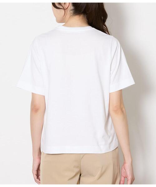 NEWYORKER（ニューヨーカー）の「コットン100％ 箔グラフィックTシャツ（Tシャツ/カットソー・レディース・ホワイト・LARGE/MEDIUM）」の3枚目の写真