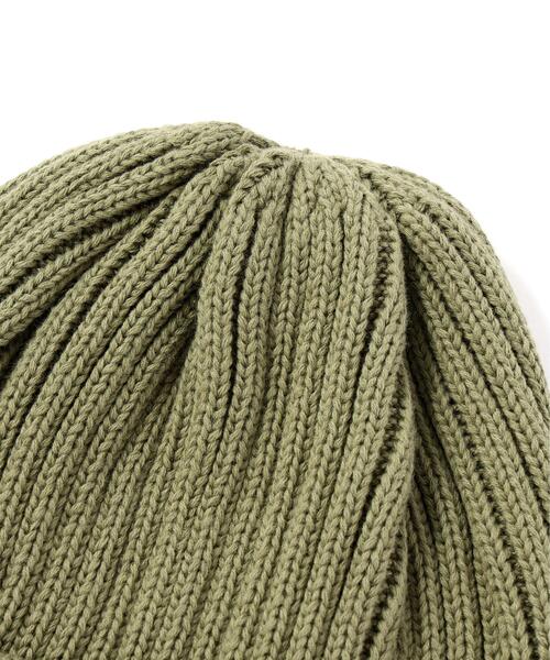 AVIREX(アヴィレックス)の「COTTON WATCH CAP / コットン ワッチキャップ / AVIREX / アヴィレックス(ニットキャップ/ビーニー・メンズ・ブラウン/ブラック/ホワイト系2/オリーブ系・F)」の6枚目の写真