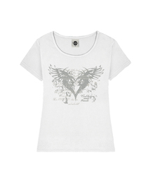 BRESS レディース Uネックスリムフィット半袖Tシャツ 5 COLORS