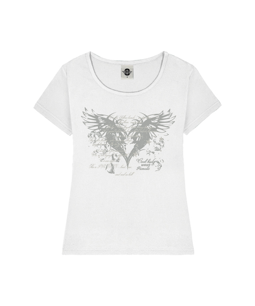 PRIMATE(プライメイト)の「BRESS レディース Uネックスリムフィット半袖Tシャツ 5 COLORS(Tシャツ/カットソー・レディース・ブラック/ホワイト/ネイビー/ミックスグレー/ピンク・MEDIUM/SMALL)」の1枚目の写真