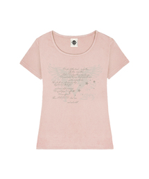 BRESS レディース Uネックスリムフィット半袖Tシャツ 5 COLORS