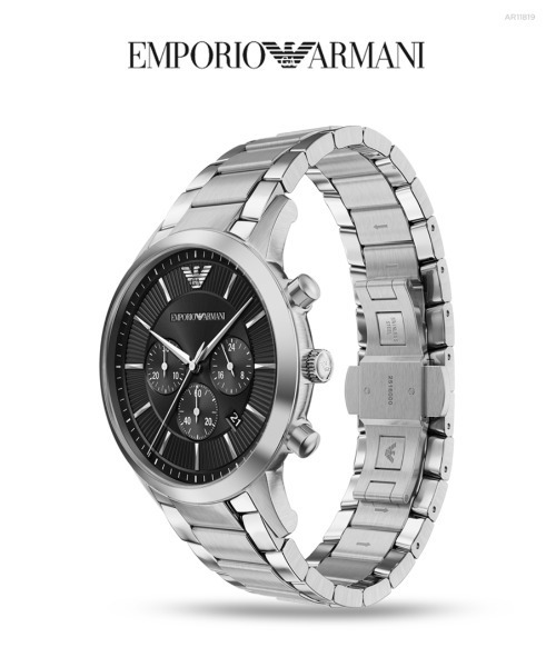 EMPORIO ARMANI(エンポリオアルマーニ)の「エンポリオ・アルマーニ 腕時計 メンズ アナログ ステンレス AR11819(アナログ腕時計・メンズ・シルバー・FREE)」の9枚目の写真