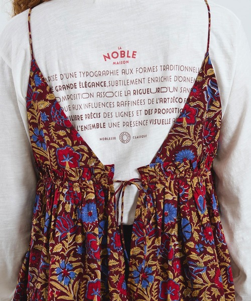 ROSE BUD(ローズバッド)の「mag.by c/ETHNIC PRINT CAMISOLE TOP(キャミソール・レディース・ブラック/バーガンディー・ONE SIZE)」の11枚目の写真