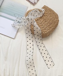 TONE SELECT GOODS | pur chouchou/シアードット ロングリボン スカーフ P4613(ストール/ショール)